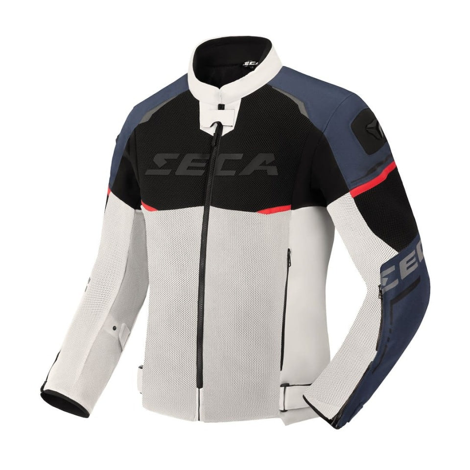 Geaca moto SECA Airflow III Navy/Grey (protectie de spate inlcusa Level 2)