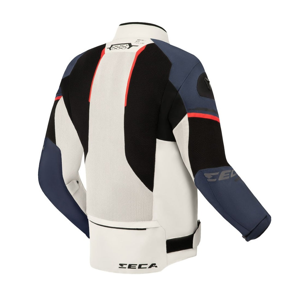 Geaca moto SECA Airflow III Navy/Grey (protectie de spate inlcusa Level 2)