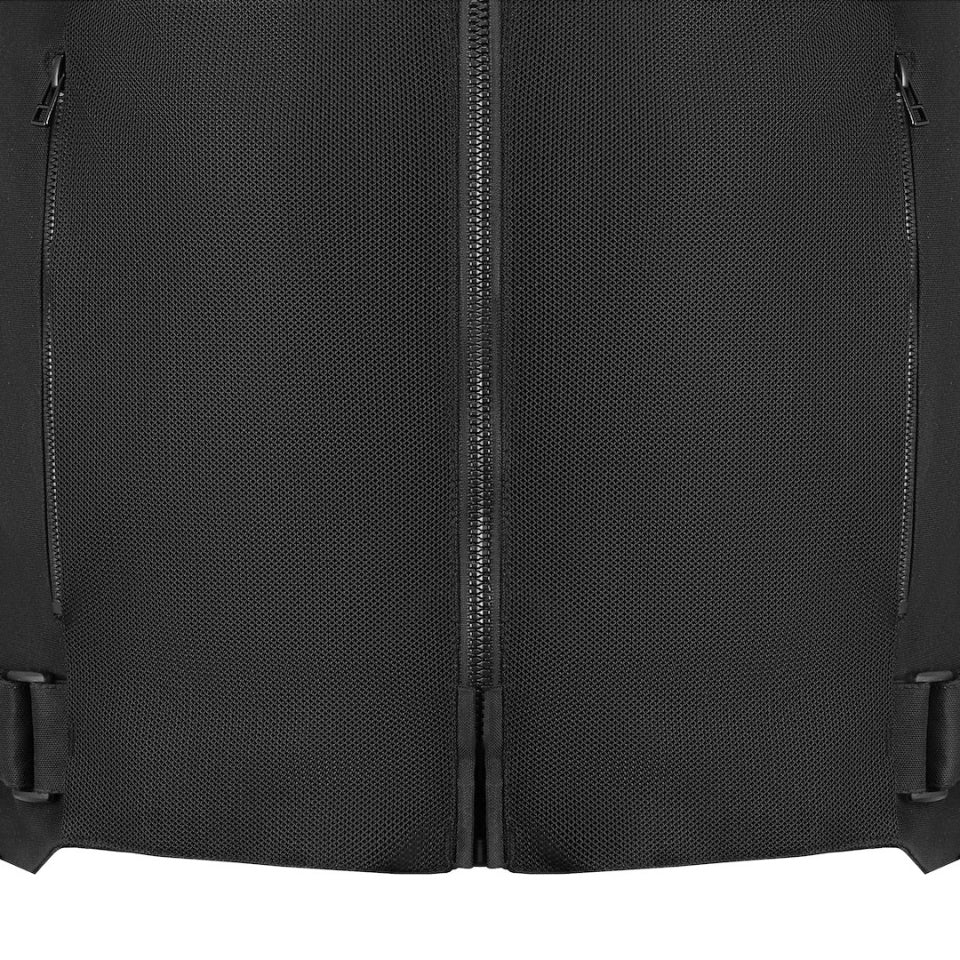 Geaca moto SECA Airflow III Negru/Rosu/Fluor (protectie de spate inlcusa Level 2)