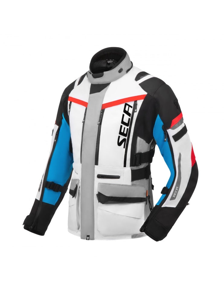 Geaca moto SECA Arrakis III Grey/Blue/Red femei