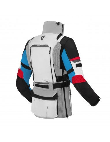 Geaca moto SECA Arrakis III Grey/Blue/Red femei