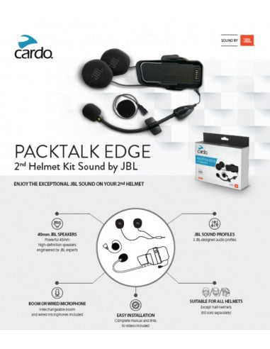 Kit audio JBL pentru sistem comunicatie Cardo, linia Edge