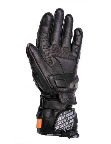 Manusi moto racing piele SECA Trackday - black