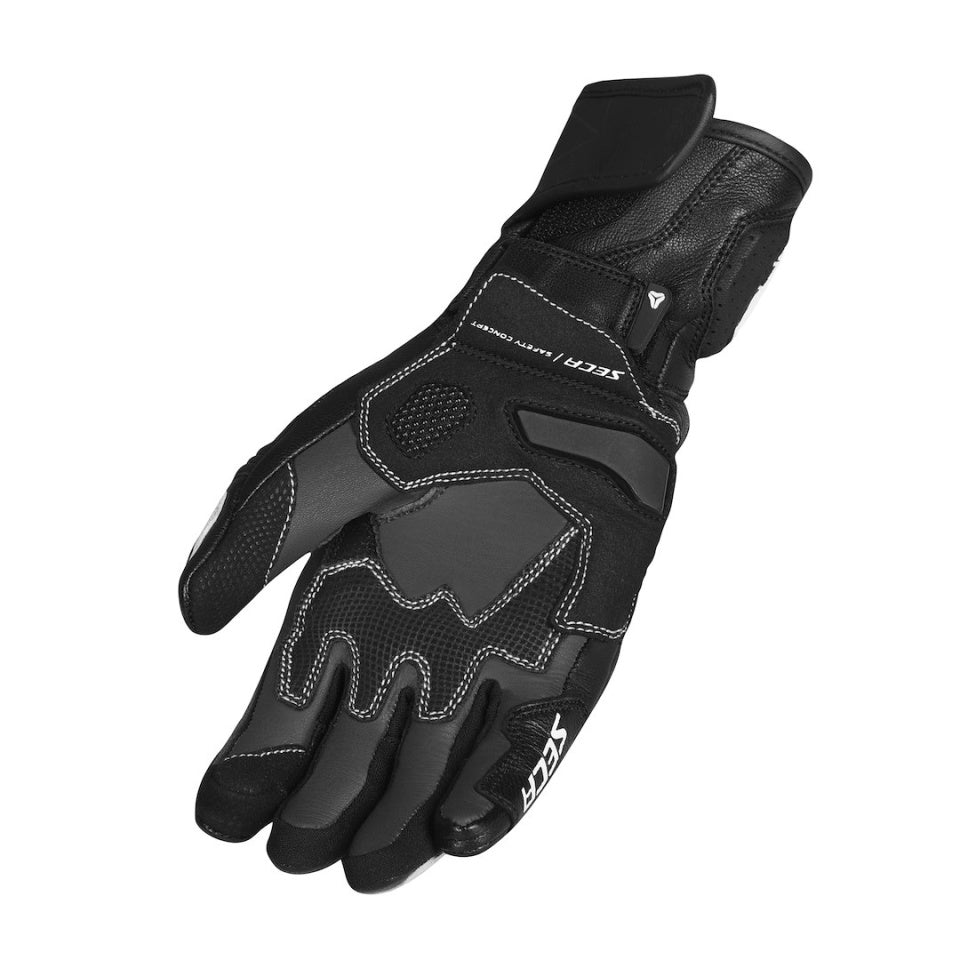 Manusi moto SECA Atom black/white femei