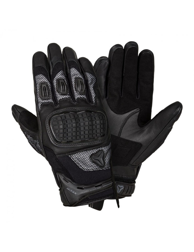 Manusi moto SECA CONTROL FLASH piele/textil