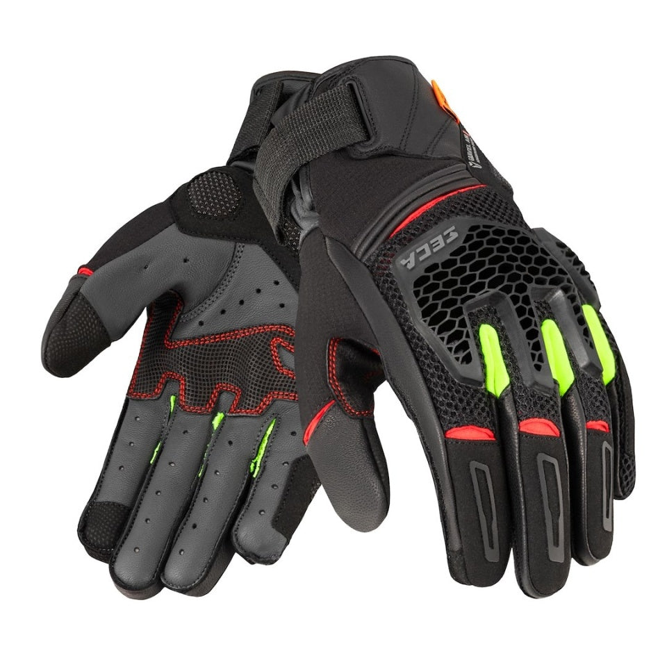 Manusi moto SECA Gravel Black/Grey/Yellow