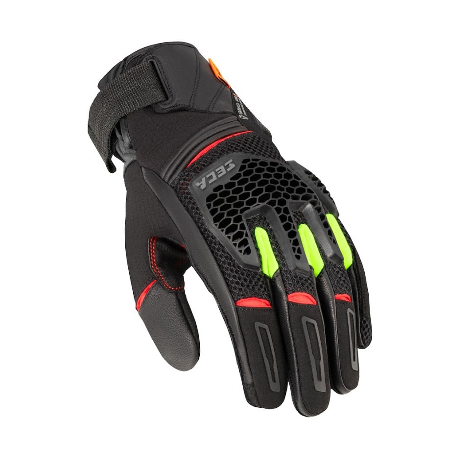 Manusi moto SECA Gravel Black/Grey/Yellow