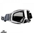 Ochelari Axxis Off road (cross-enduro) MX EVO Strap A0 alb - culoare: alb