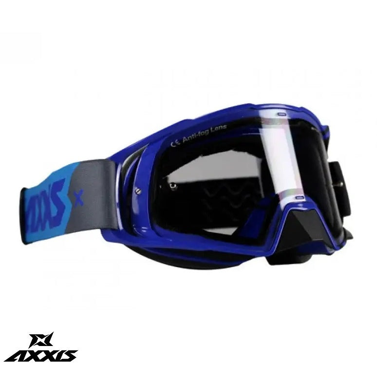 Ochelari Axxis Off road (cross-enduro) MX EVO Strap A7 albastru - culoare: albastru