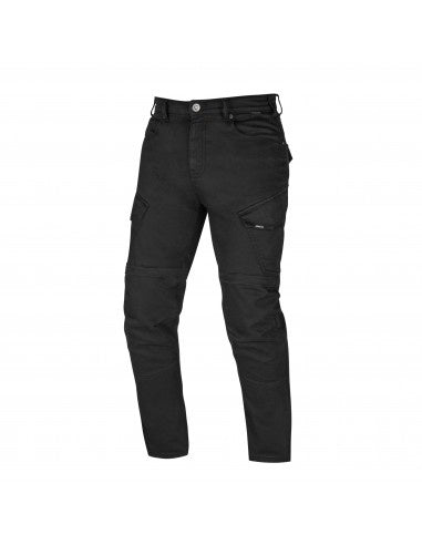 Pantaloni moto cargo SECA Squadron Black (protectii incluse)