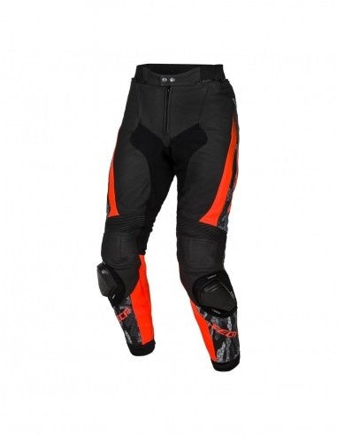 Pantaloni moto piele SECA SRS II BLACK/RED