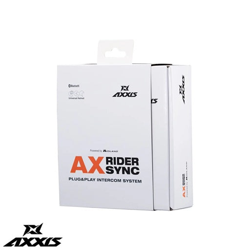 Sistem comunicatie moto complet Bluetooth MT - Axxis AX-RIDER SYNC - Plug&Play Intercom System - kit 1 bucata (pentru 1 utilizator)