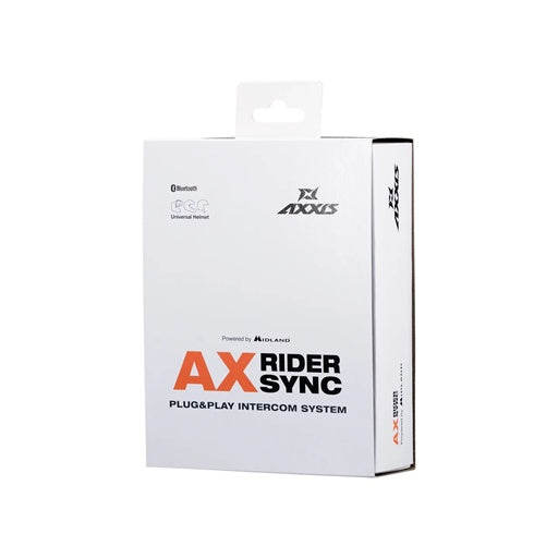 Sistem comunicatie moto complet Bluetooth MT - Axxis AX-RIDER SYNC - Plug&Play Intercom System - kit 1 bucata (pentru 1 utilizator)